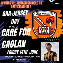 GAA Jersey Day, in aid of Care for Caolan - Friday 14th June